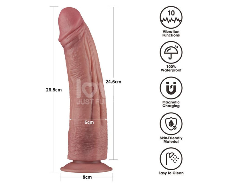 Dildo Dual Density con Vibracion 105
