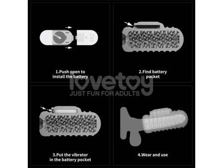 Knights Ring Funda para el Pene y Estimulador Wavy