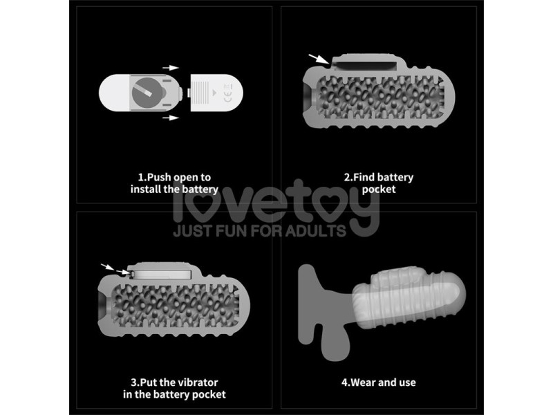 Knights Ring Funda para el Pene y Estimulador Wavy