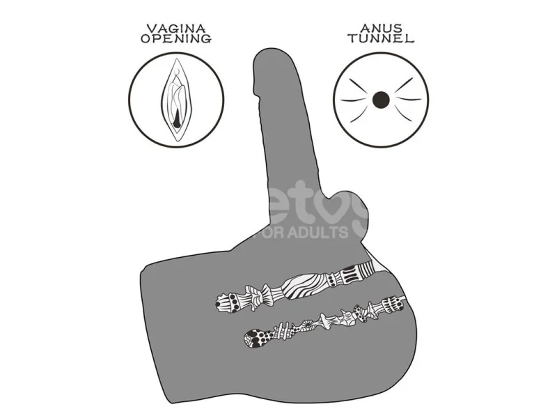 Streetgirls 17 Masturbador con Dildo Articulable