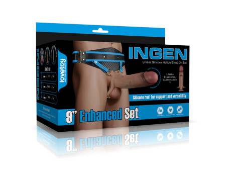 Ingen Arnes Ajustable con Dildo Hueco 9 Enhanced Set L XL 2XL