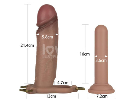 Ingen Arnes Ajustable con Dildo Hueco 9 Enhanced Set L XL 2XL
