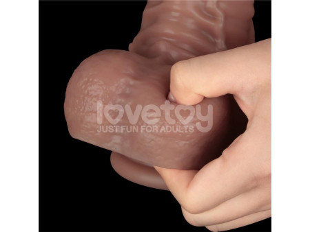 Dildo Dual Layered Articulable XXL 16