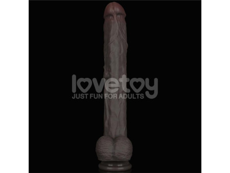 Dildo Dual Layered Articulable XXL 145 Dildo Dual Layered Articulable XXL 145