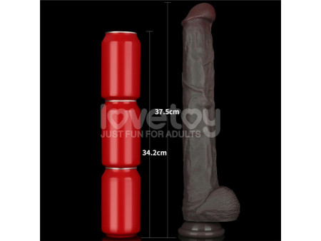 Dildo Dual Layered Articulable XXL 145 Dildo Dual Layered Articulable XXL 145