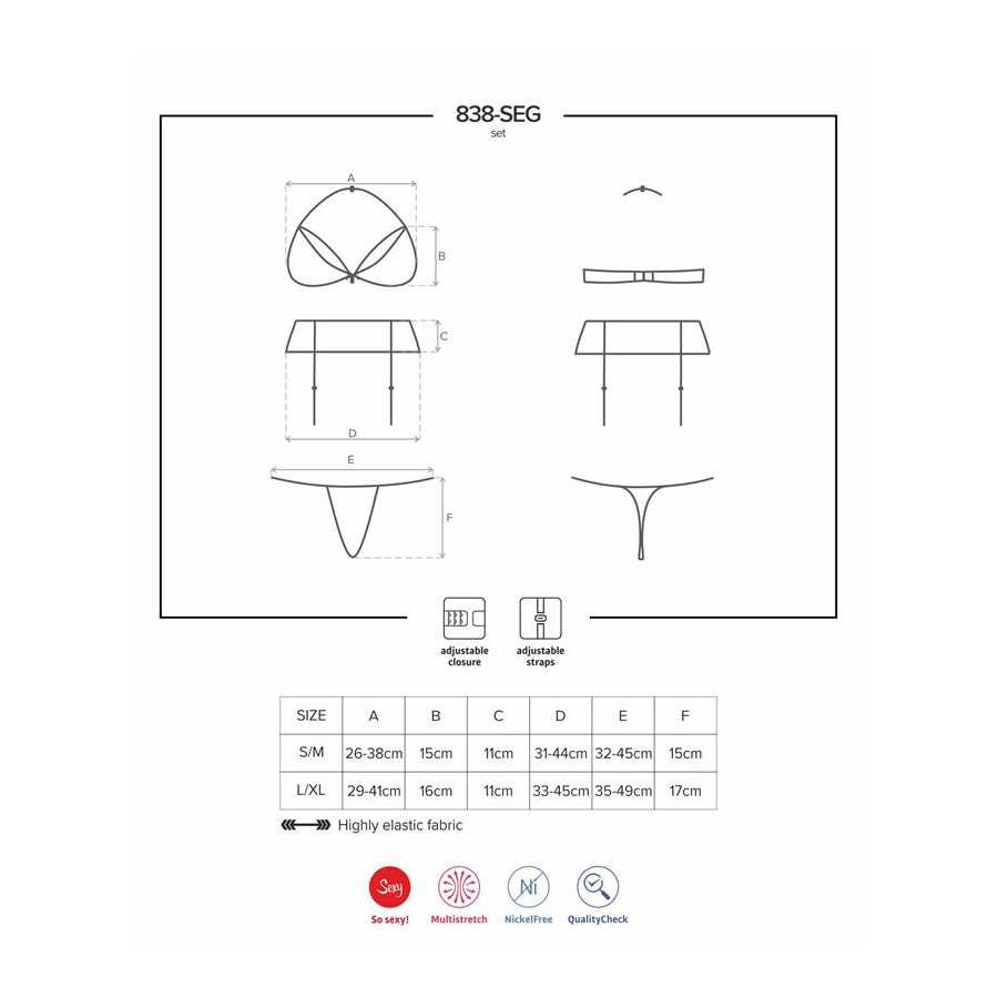 Set de 3 Piezas 838 SEG 3