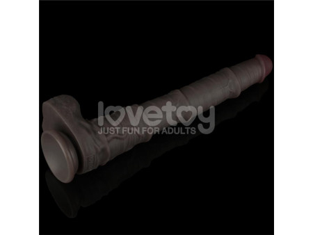 Dildo Dual Layered Articulable XXL 16 Dildo Dual Layered Articulable XXL 16