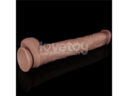 Dildo Dual Layer Articulable XXL 145