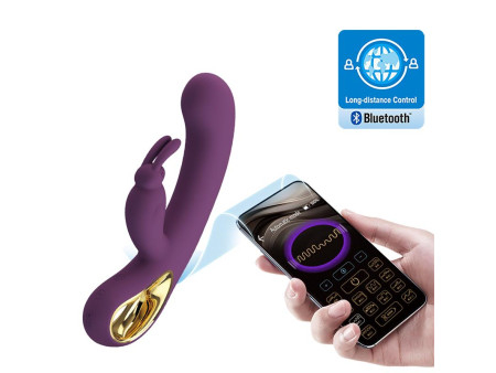 Liam Vibrador Punto G Silicona con APP Morado