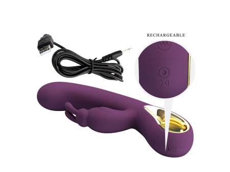 Liam Vibrador Punto G Silicona con APP Morado