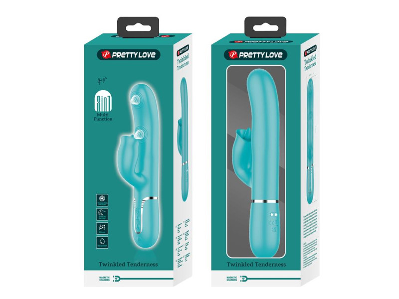 Gigi Vibrador con Licking y Thumping Turquesa