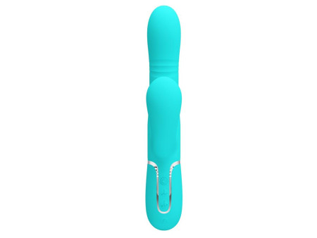 Mariana Vibrador 4 en 1 Silicona Turquesa