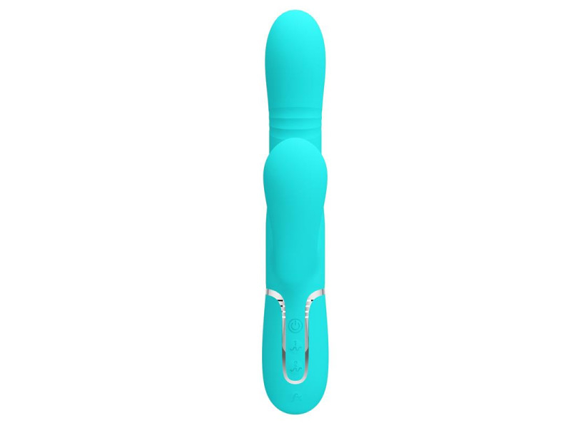 Mariana Vibrador 4 en 1 Silicona Turquesa