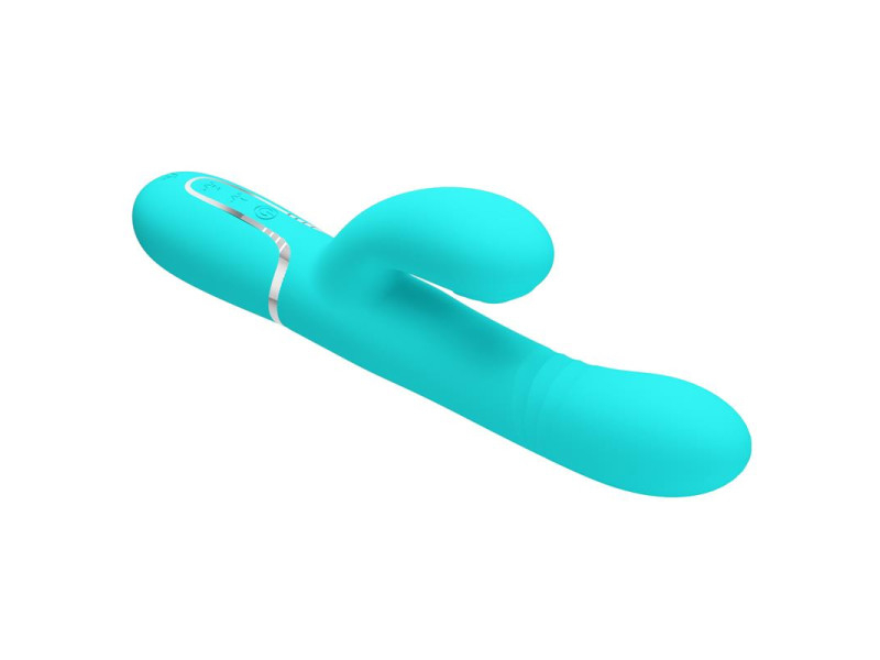Mariana Vibrador 4 en 1 Silicona Turquesa
