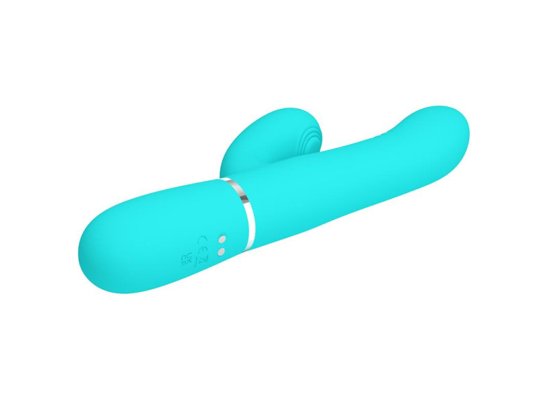 Mariana Vibrador 4 en 1 Silicona Turquesa