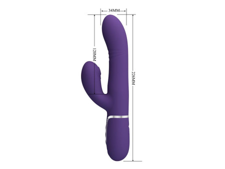 Mariana Vibrador 4 en 1 Silicona Morado