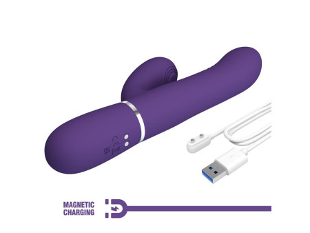 Mariana Vibrador 4 en 1 Silicona Morado