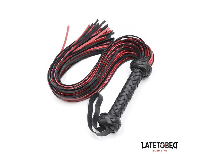 Flogger 65cm Negro y Rojo
