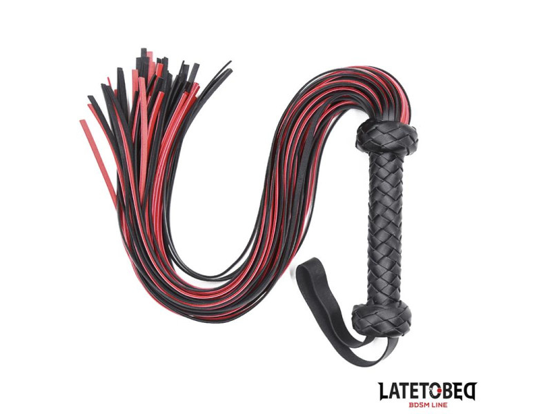 Flogger 65cm Negro y Rojo