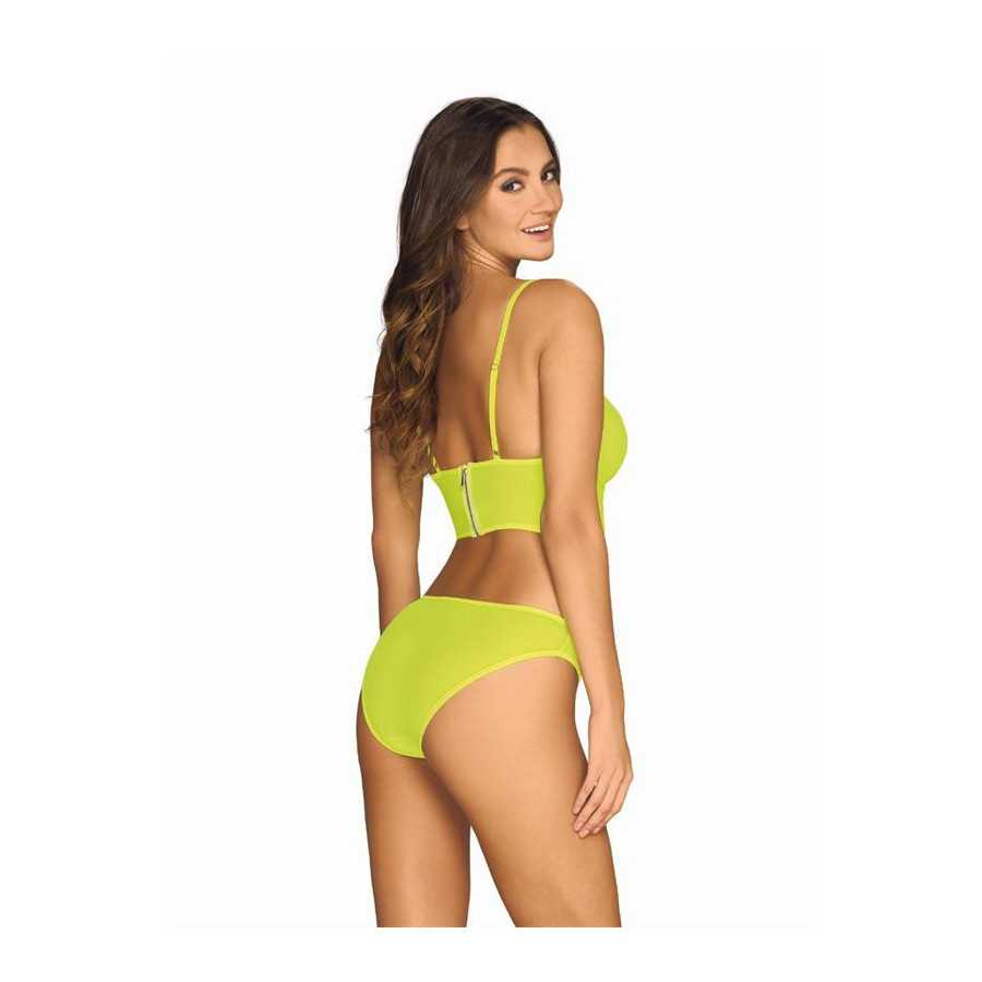 Neonia Set de 2 Piezas con Cremallera Amarillo Neon