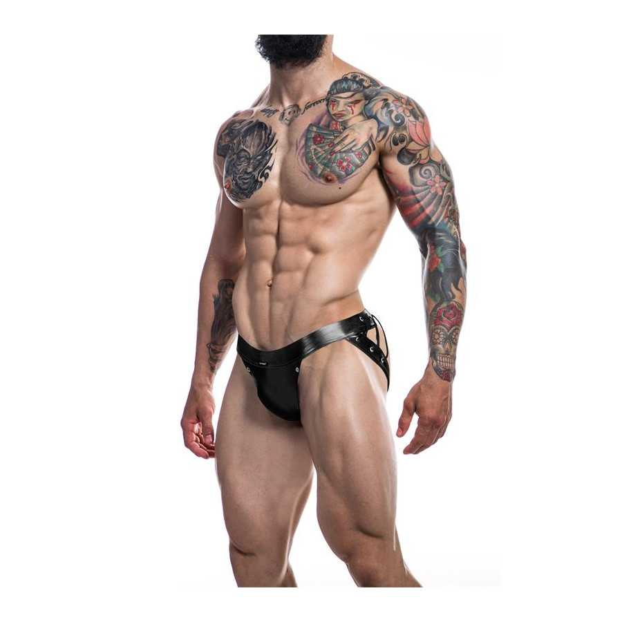 C4M14 Suspendorio Desire Leatherette Negro