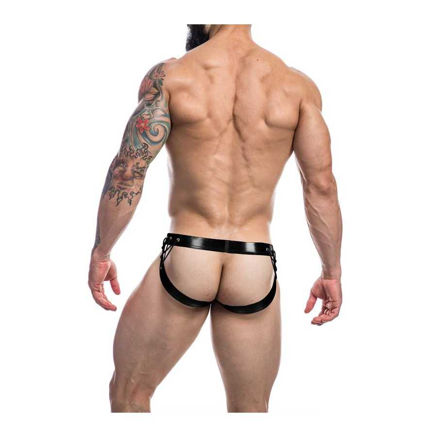 C4M14 Suspendorio Desire Leatherette Negro