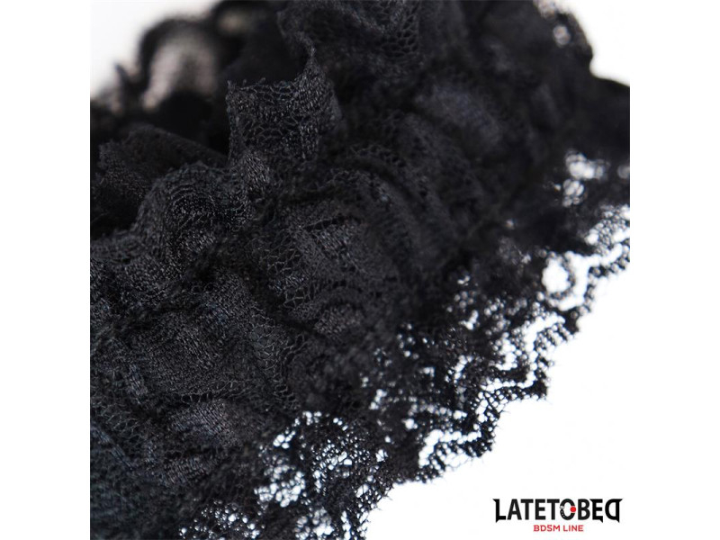 Esposas para Pies de Encaje Elastico Negro