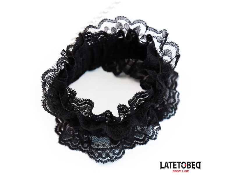 Esposas para Pies de Encaje Elastico Negro