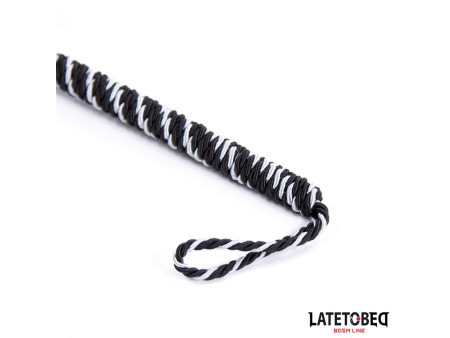 Plumero con Lazo Gris y Negro 25cm