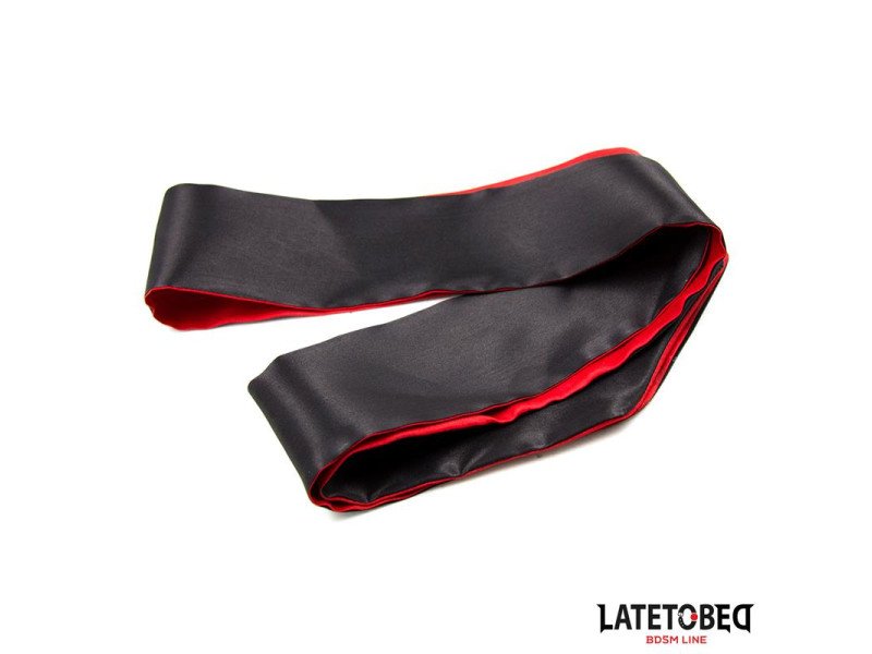 Antifaz de Saten Rojo y Negro