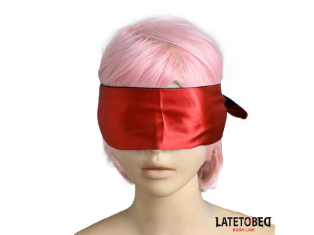 Antifaz de Saten Rojo y Negro