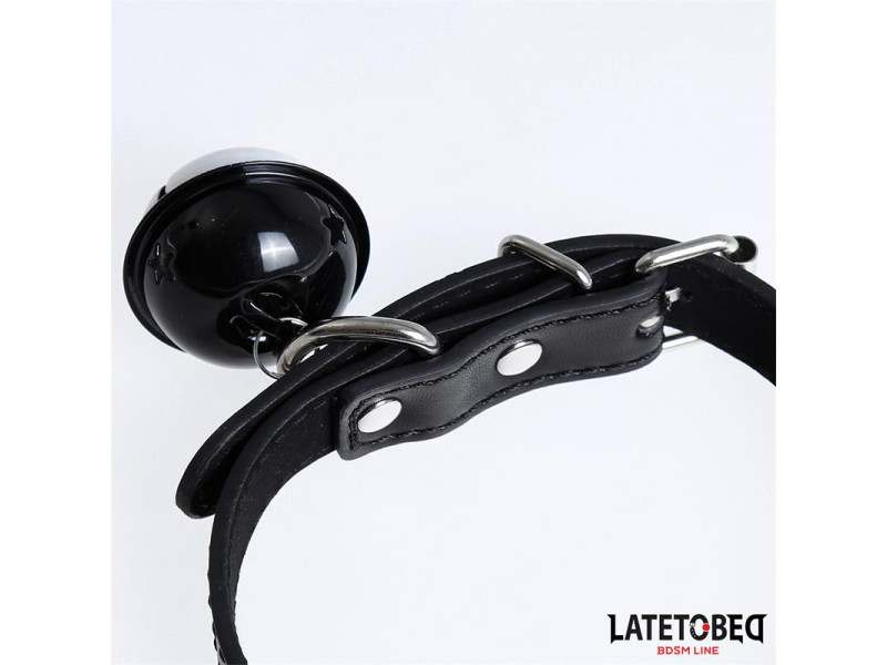 Collar con Cascabel Ajustable Negro