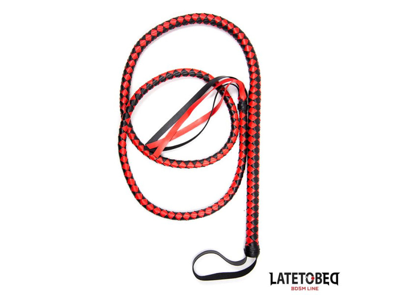 Latigo Largo Rojo y Negro 210cm Latigo Largo Rojo y Negro 210cm