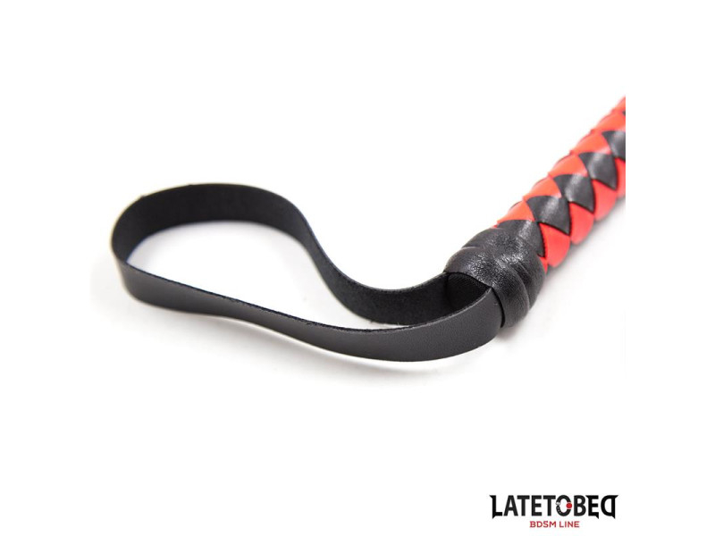 Latigo Largo Rojo y Negro 210cm