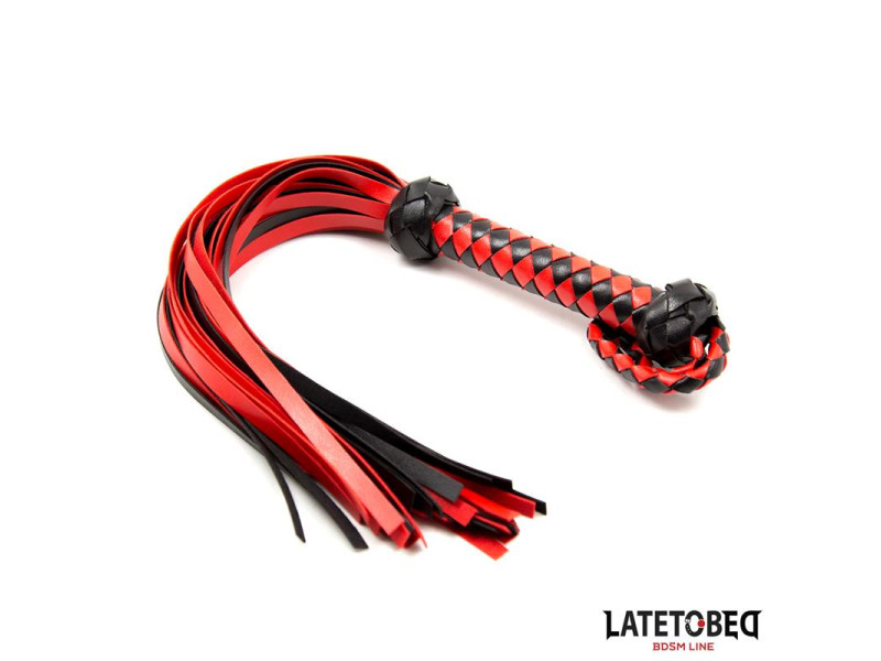 Flogger Rojo y Negro 50cm