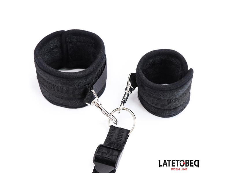 Restricciones de Cama Negro Ajustable