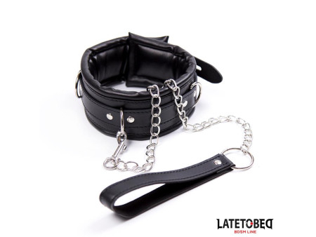 Collar Acolchado Grande con Correa