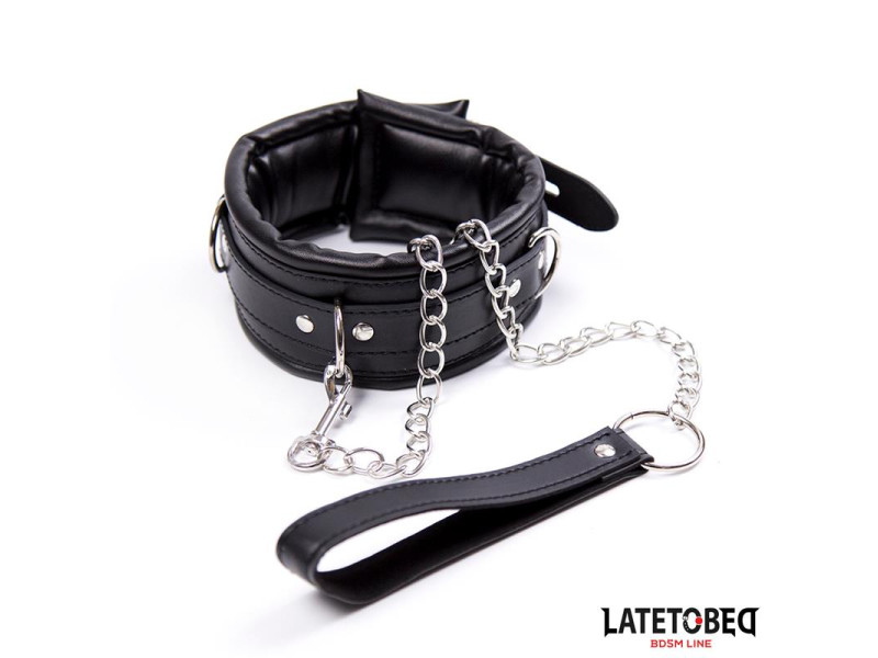 Collar Acolchado Grande con Correa