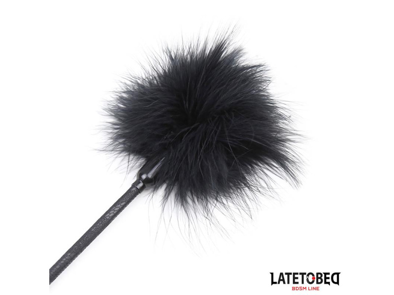 Plumero con Fusta Encaje y Lazo Negro