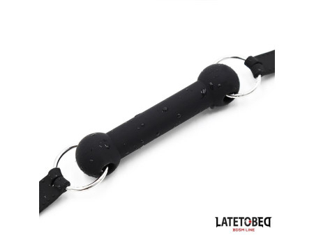 Mordaza Hueso Silicona Negro Ajustable