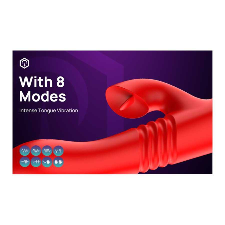 Velvet Vibrador con Thrusting y Pulsacion