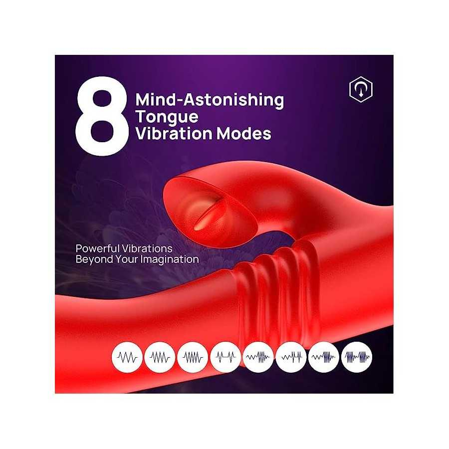 Velvet Vibrador con Thrusting y Pulsacion