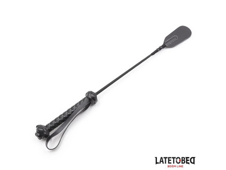 Fusta con Mango Trenzado 445cm Negro Fusta con Mango Trenzado 445cm Negro