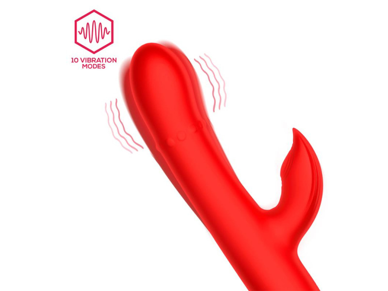 Divya Vibrador con Aro de Bolas Internas Up and Down y Pulsacion 3 Motores Independientes USB