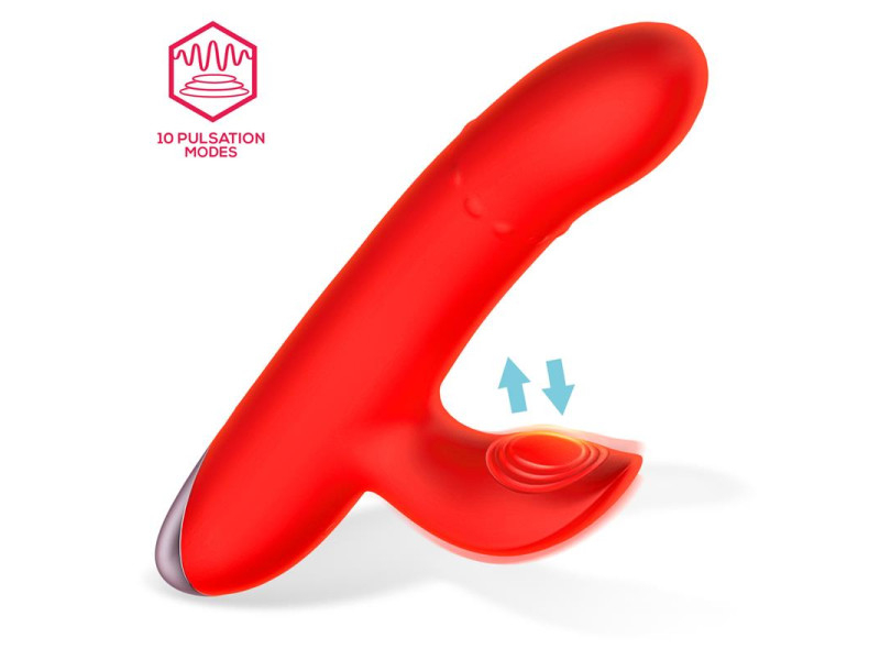 Divya Vibrador con Aro de Bolas Internas Up and Down y Pulsacion 3 Motores Independientes USB