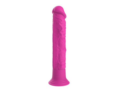 Dildo Realista con Vibracion Silicona Rosa