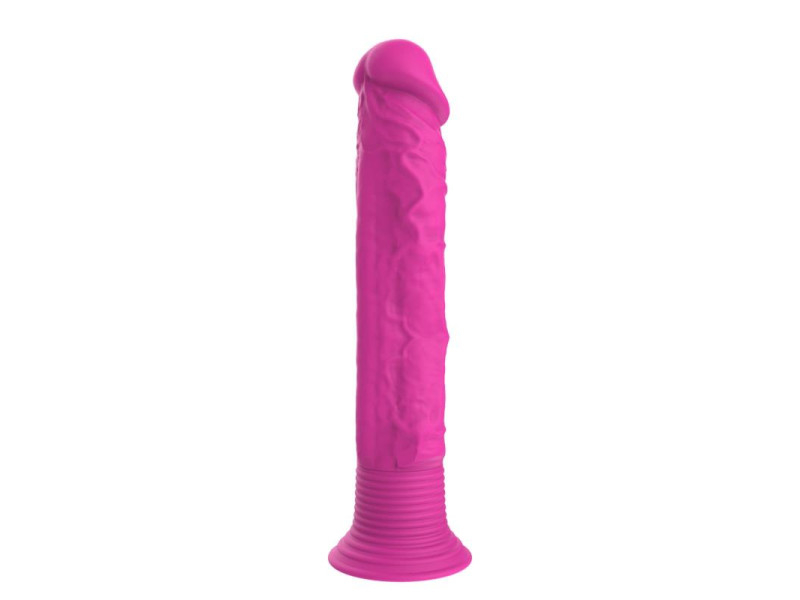 Dildo Realista con Vibracion Silicona Rosa