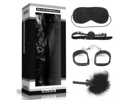 Kit Bondage Deluxe 4 Unidades Negro Kit Bondage Deluxe 4 Unidades Negro