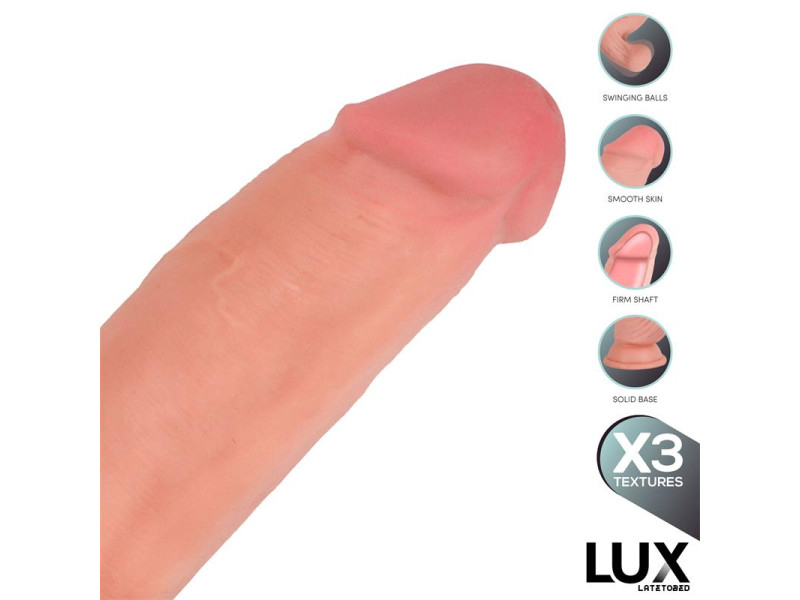 Dirk Dildo Triple Densidad con Testiculos Oscilantes 10
