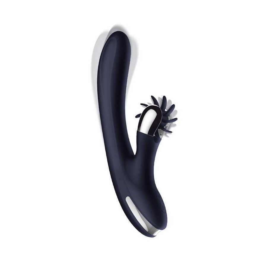 Navyspace Vibrador con Lenguas Rotadoras Azul